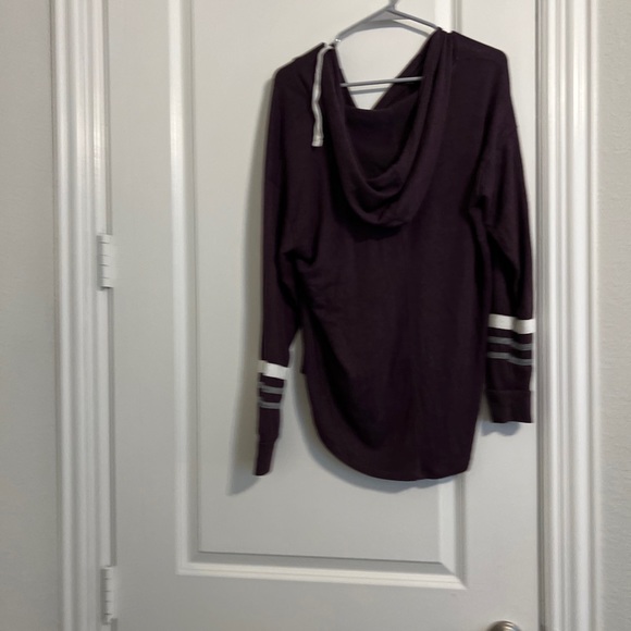 EUC Mix By 41 Hawthorn V-Neck Pullover Hoodie Sweater Purple Women's Sized Large - Picture 4 of 7